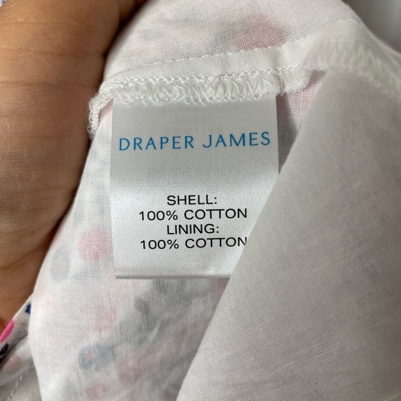 Draper James Floral Sundress XS Cotton Ruffle Strap Summer Dress - Picture 5 of 8